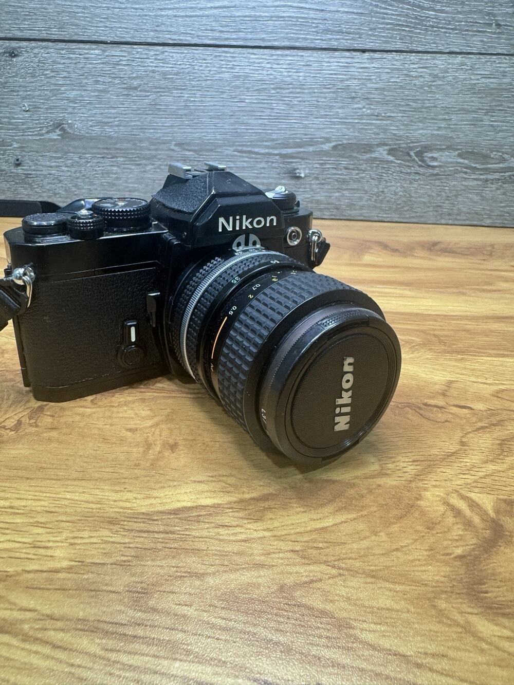 Nikon FM Black 35mm SLR Camera with 35~70mm Lens ~Tested